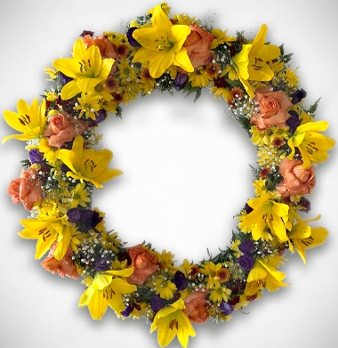 Arco de flores Premium Ouro