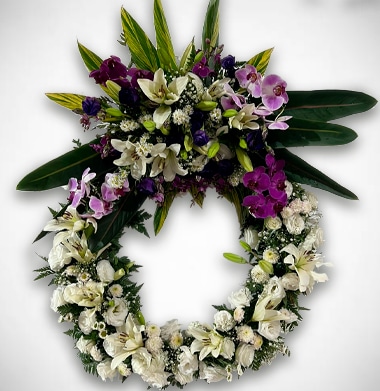 Arco de flores Premium Platina
