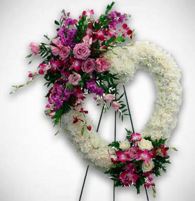Coração de Flores Premium Platina