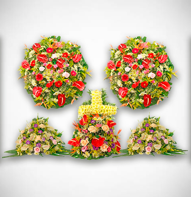Conjunto de Coroa de Flores Diamante